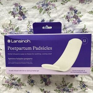 6/$20 Lansinoh Postpartum Padsicles Herbal infused &can freeze soothing pads NWT